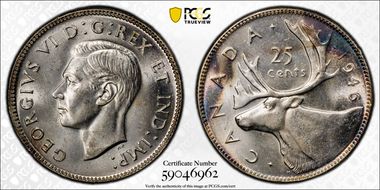 1946 25C MS64