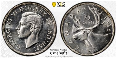 1946 25C MS65