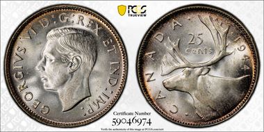 1944 25C MS65