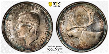 1945 25C MS65