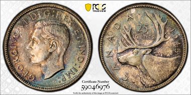 1945 25C MS65