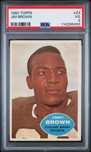 1960 Topps #23 Jim Brown front
