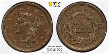 1855 1C Knob on Ear AU55BN