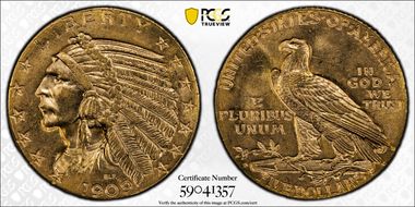 1909-D $5 MS64