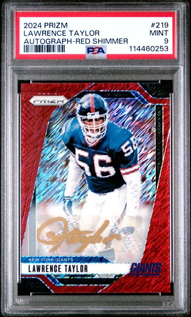 2024 Panini Prizm Red Shimmer #219 Lawrence Taylor front