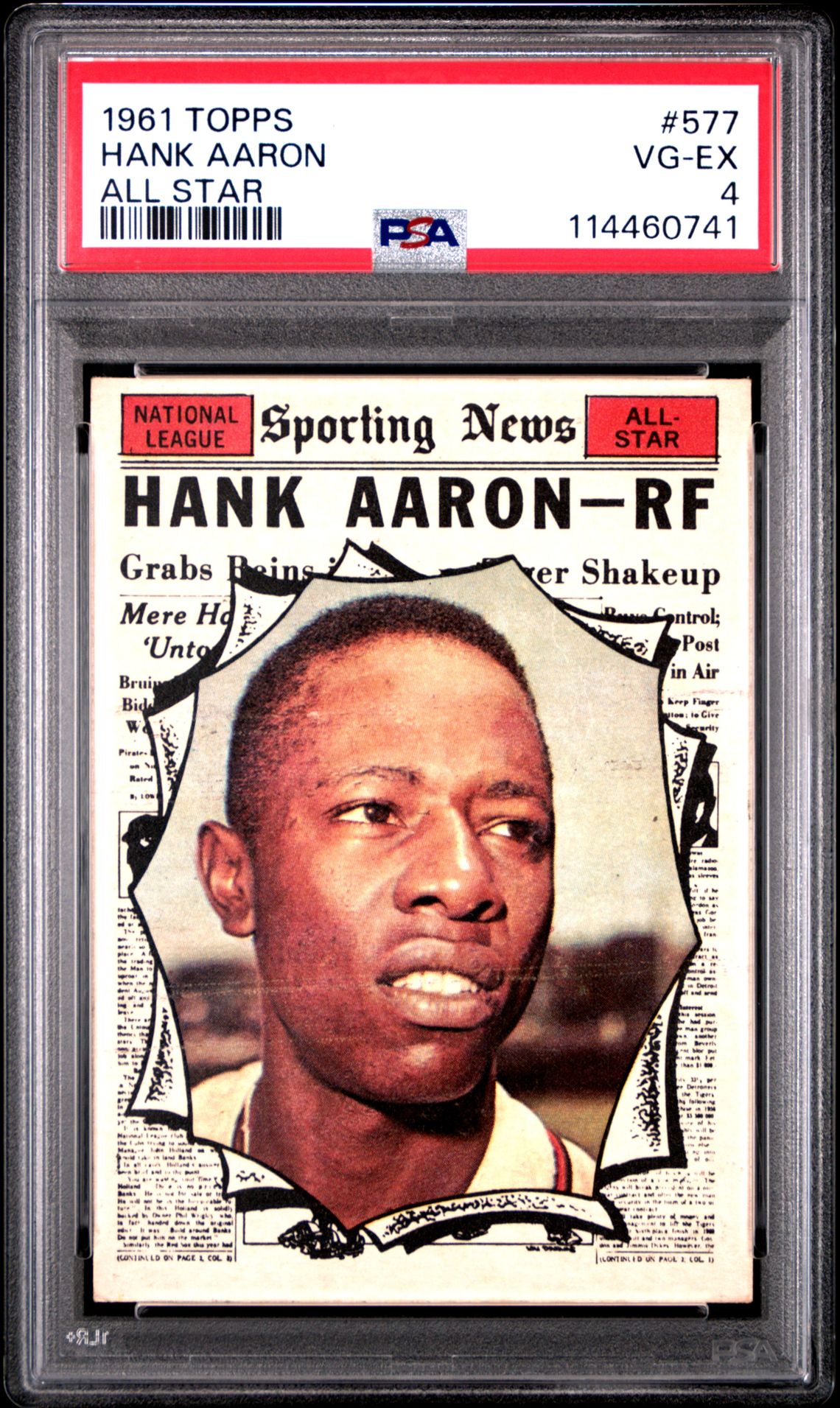 1961 Topps TOPPS ALL STAR #577 Hank Aaron front