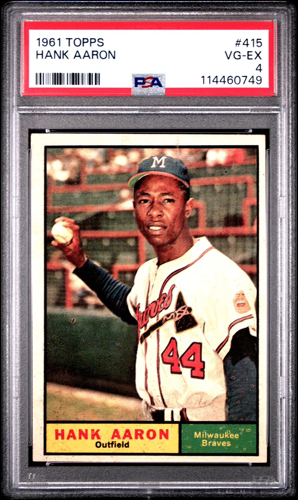 Topps Hank Aaron front