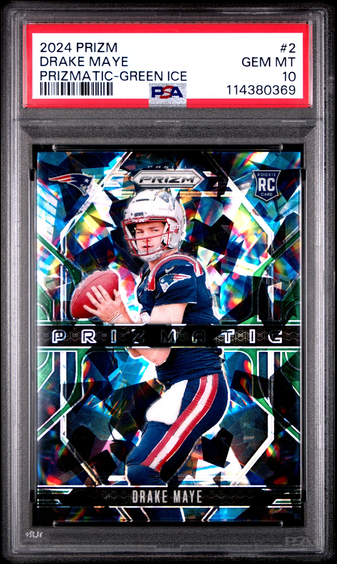 2024 Panini Panini Prizm Prizmatic #2 Drake Maye front