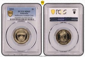 2023 $1 Melbourne Football Club MS65