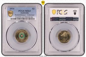 2014 $2 Remembrance - Colorized MS63