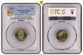 2014 $2 Remembrance - Colorized MS64