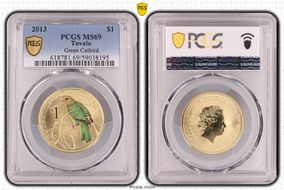 2013 $1 Green Catbird MS69