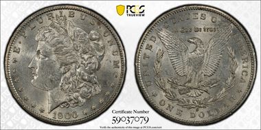 1900-S $1 AU55