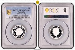 1999 $1 1940 Shil Ag PR70DCAM