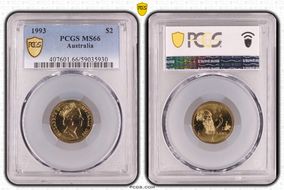 1993 $2 MS66