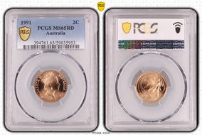 1991 2C MS65RD