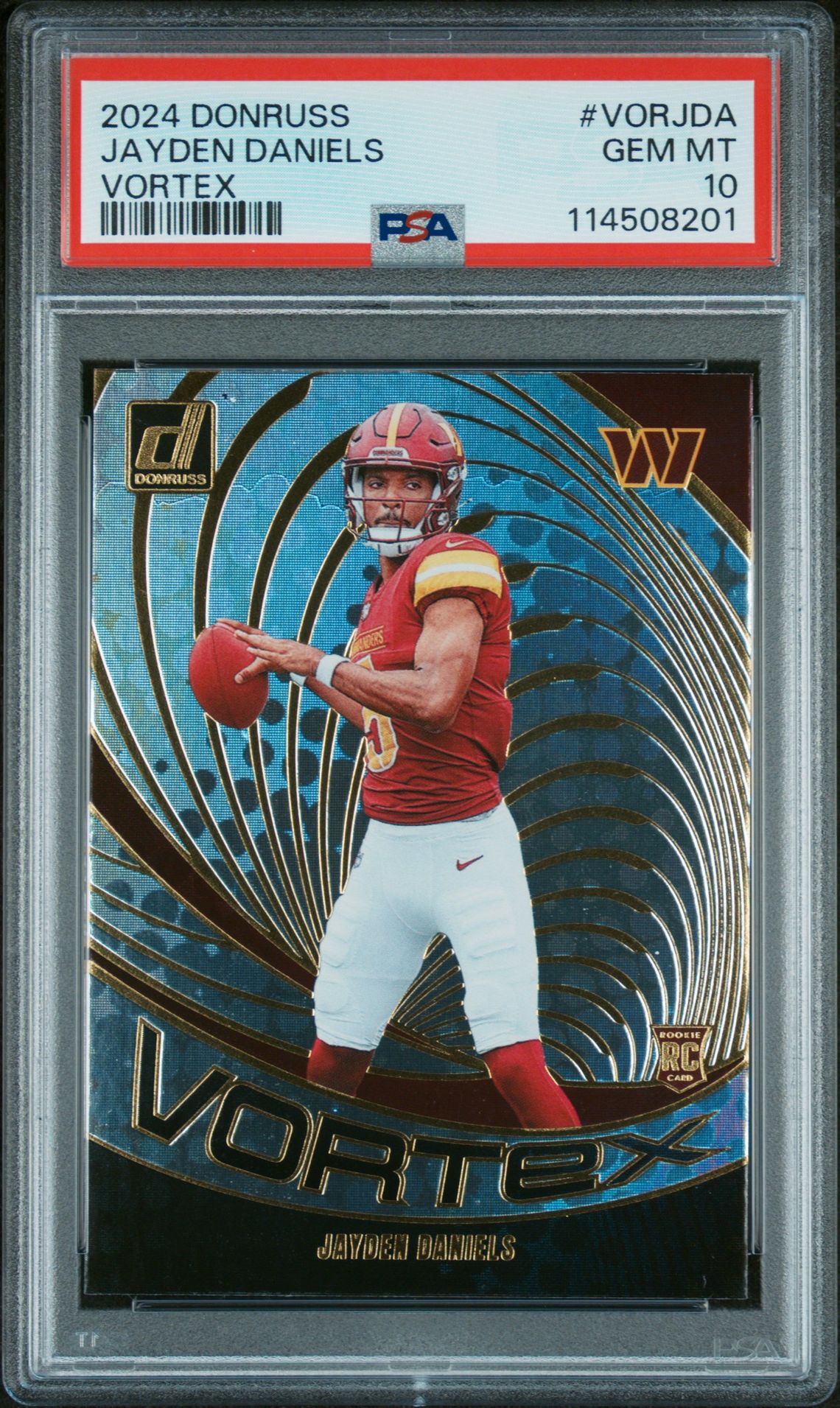 2024 Panini PANINI DONRUSS VORTEX #VORJDA Jayden Daniels front