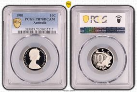 1981 10C PR70DCAM
