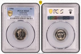 1986 5C Low Echidna MS69