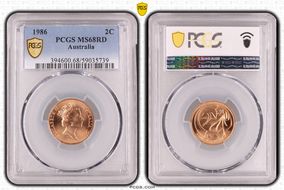 1986 2C MS68RD