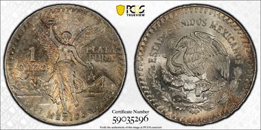 1983-Mo Onza Libertad Ag MS66