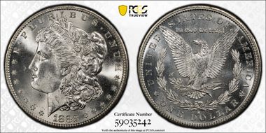 1882-S $1 MS65