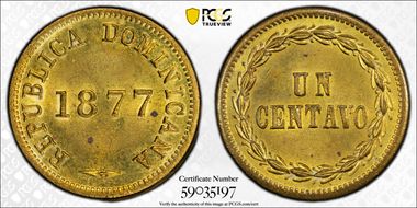 1877 1C KM-3 MS64