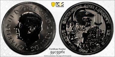 2025 £2 Britannia & Liberty Ag MS69