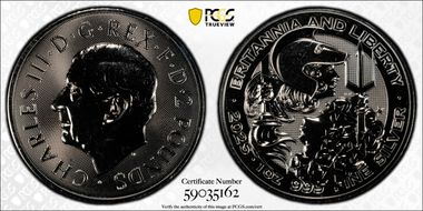 2025 £2 Britannia & Liberty Ag MS67