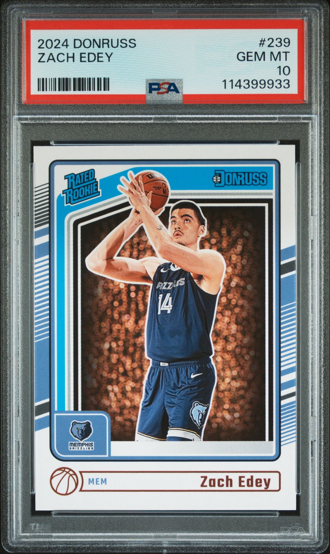 2024 Panini Panini Donruss #239 Zach Edey front