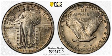 1917-S 25C Type 2 N1