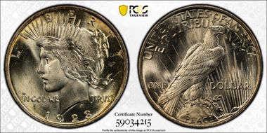1923 $1 MS65