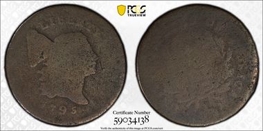 1795 1/2C Lettered Edge FR2BN