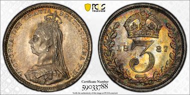 1887 3D S-3931 Jubilee Head MS64