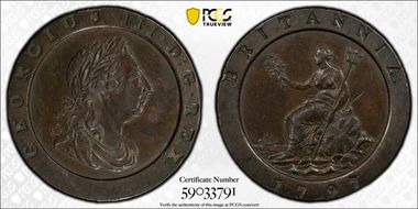 1797 2D S-3776 AU55BN