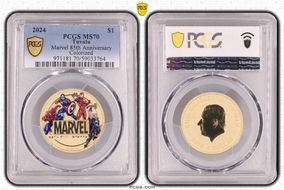 2024 $1 Marvel 85th Anniversary Colorized MS70