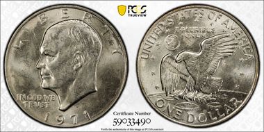 1971-D $1 MS65