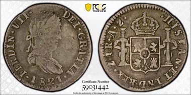 1821-Z AZ Real Z1.11.2a Sm Bust VF20