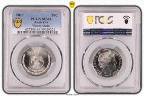 2017 20C Victory Medal MS64
