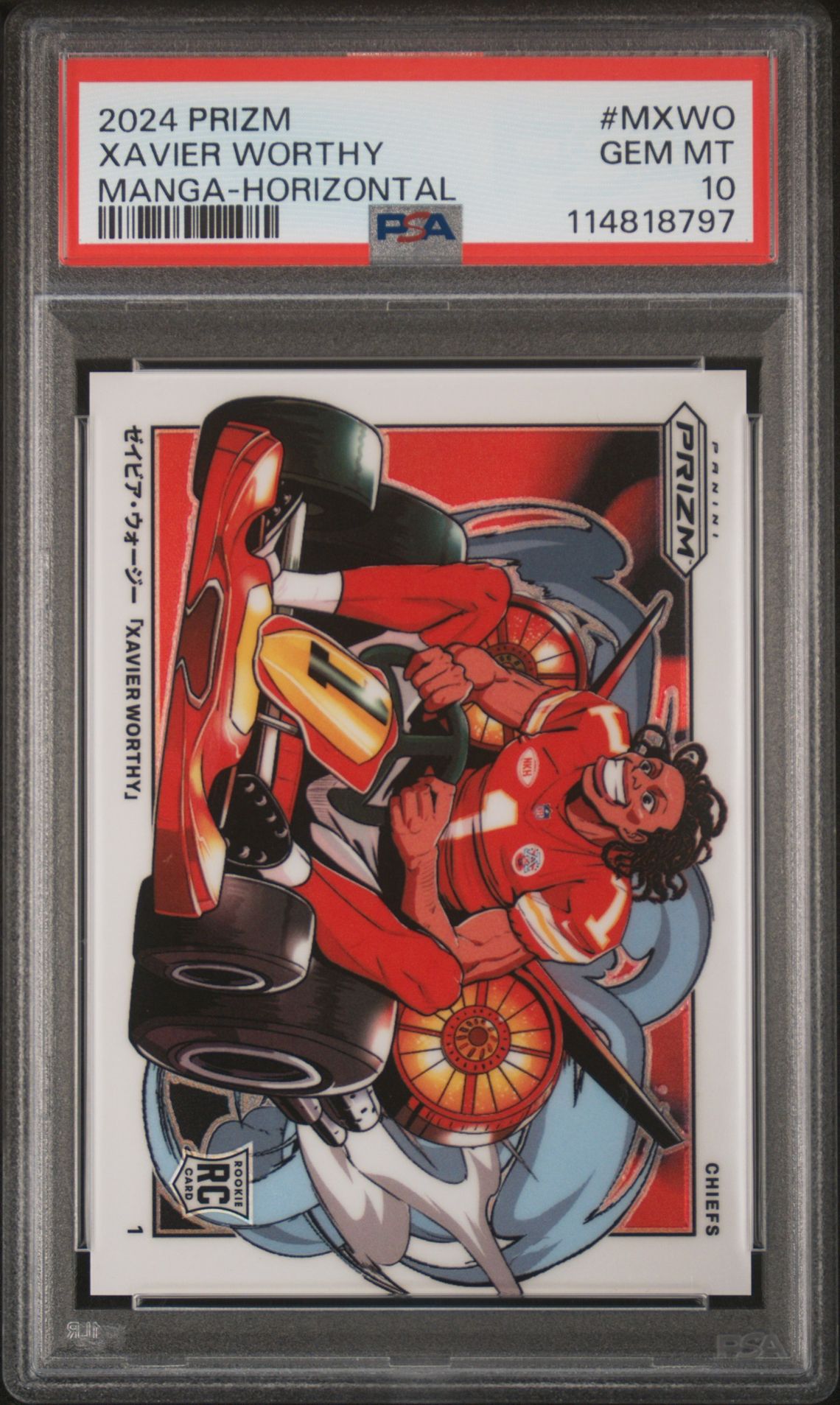 2024 Panini PANINI PRIZM MANGA HORIZONTAL #MXWO Xavier Worthy front