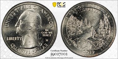 2019-W 25C Frank Church River of No Return NP MS66