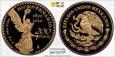 2010-Mo 200 P Bicentenary KM-932 Au PR70DCAM
