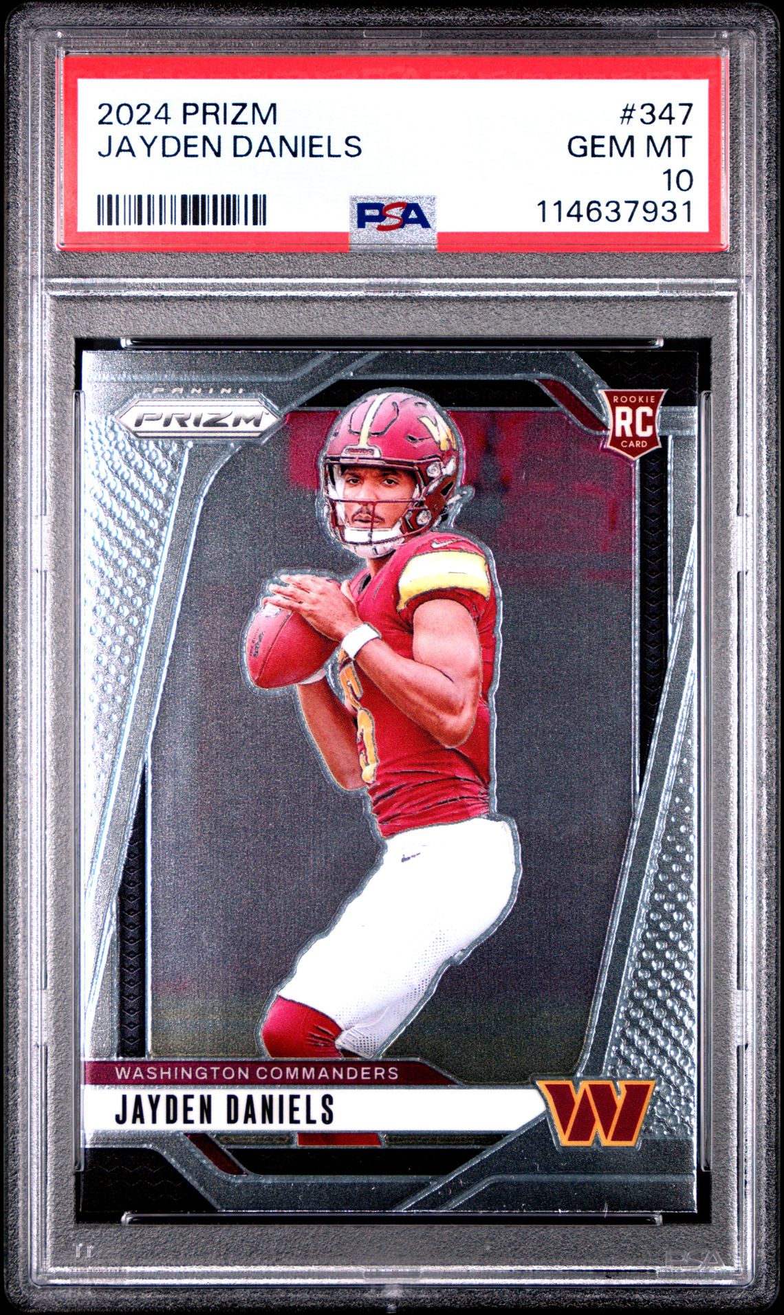 2024 Panini PANINI PRIZM DISCO PRIZM #347 Jayden Daniels front