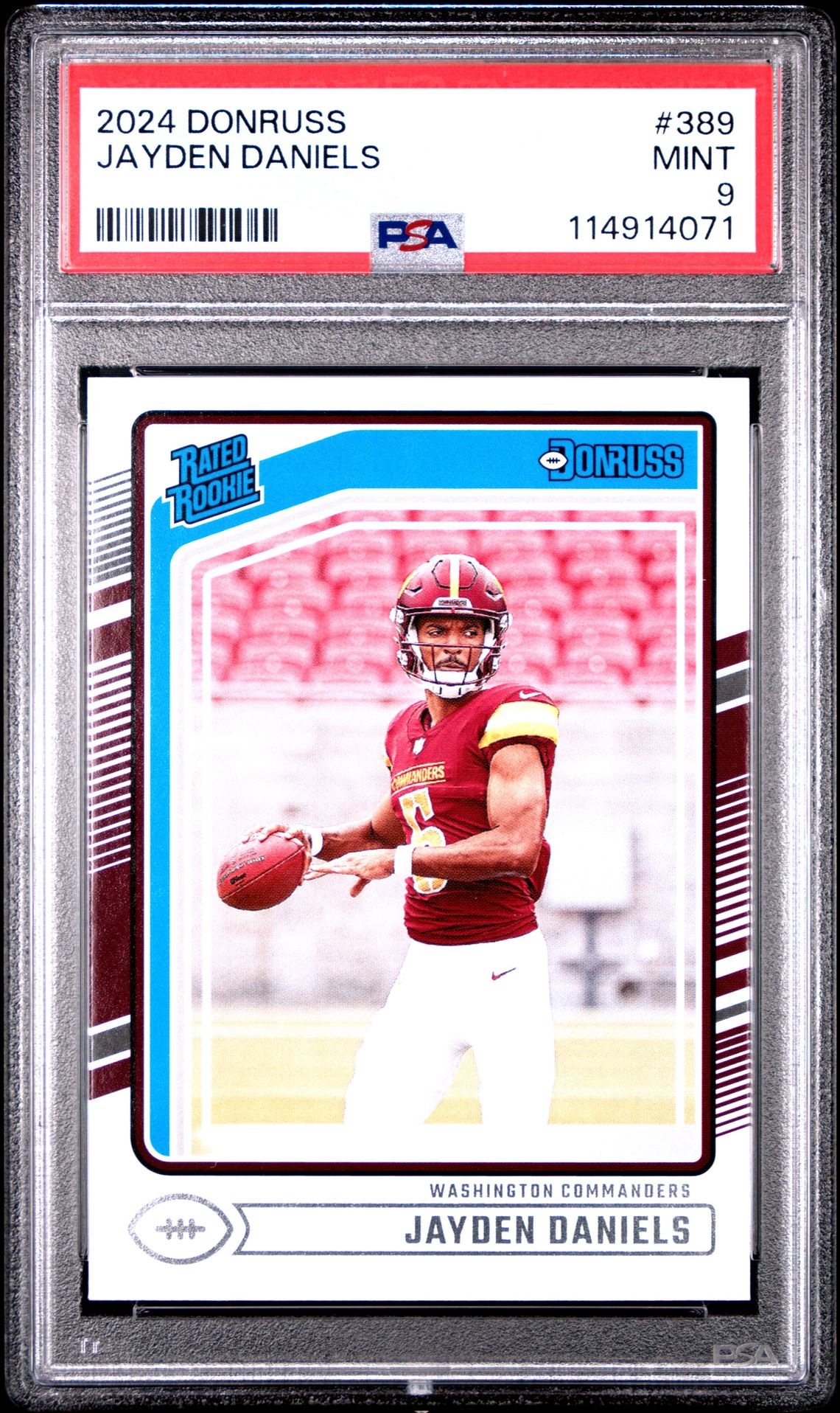 2024 Panini Donruss Jayden Daniels #389 Mint 9 front