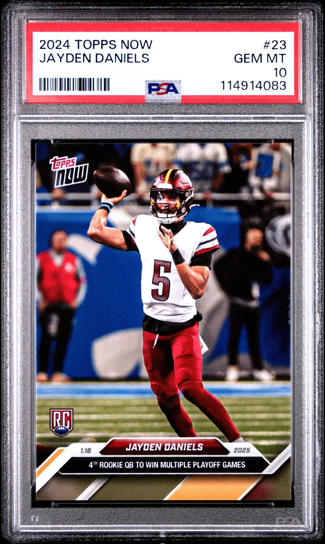 2024 Topps Now Jayden Daniels #23 Gem Mt 10 front