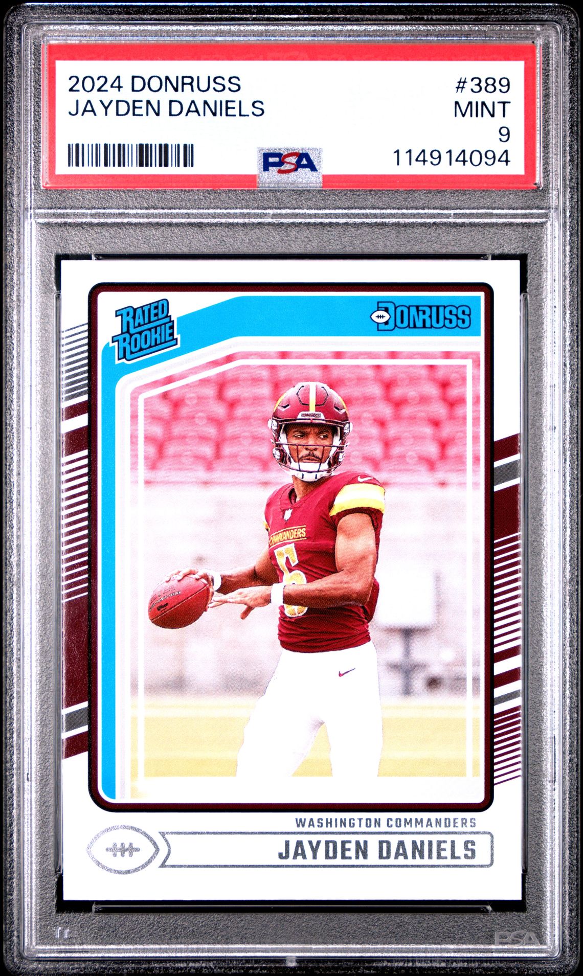 2024 Panini Donruss Jayden Daniels #389 Mint 9 front