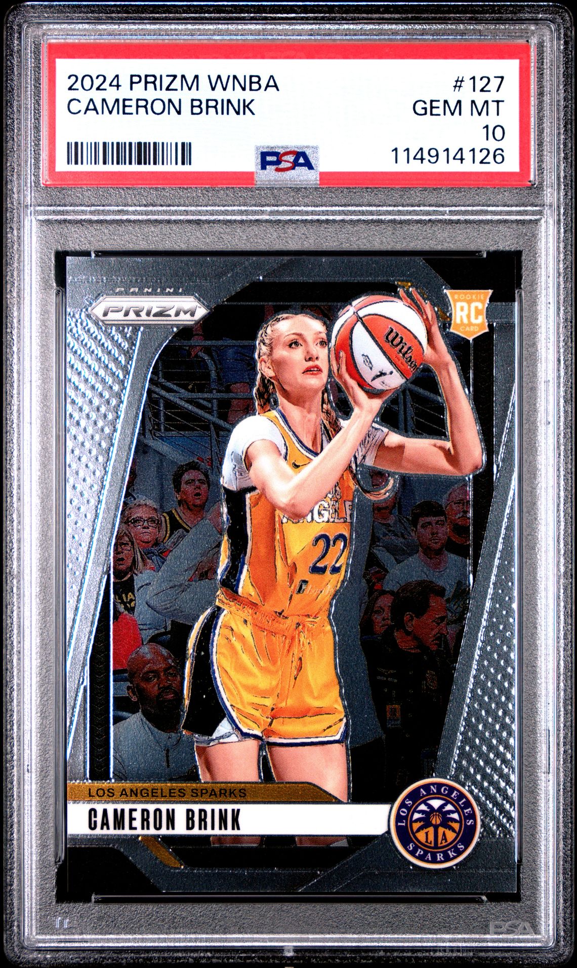 2024 Panini Prizm Wnba Cameron Brink #127 Gem Mt 10 front