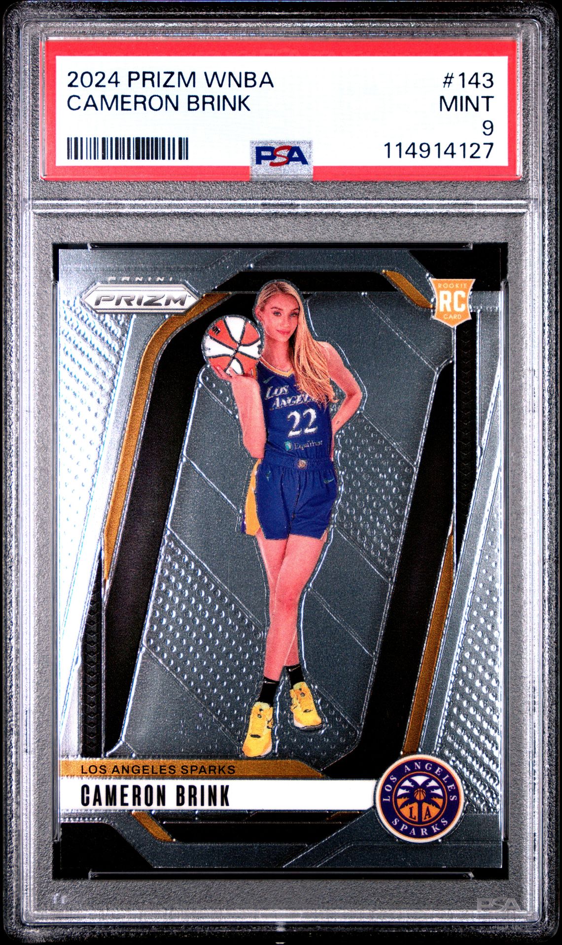 2024 Panini Prizm Wnba Cameron Brink #143 Mint 9 front