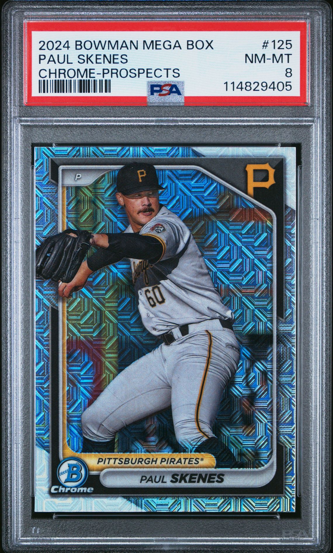 2024 Bowman Mega Box Chrome Prospects Paul Skenes #125 Nm-Mt 8 front