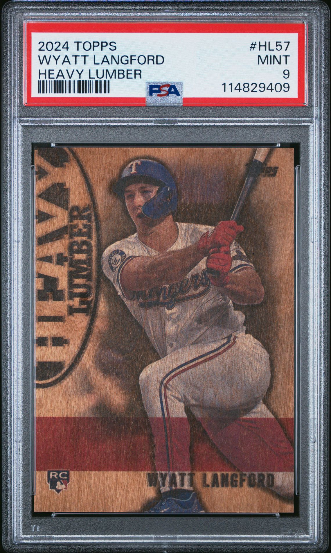 2024 Topps Heavy Lumber Wyatt Langford #Hl57 (Update) Mint 9 front